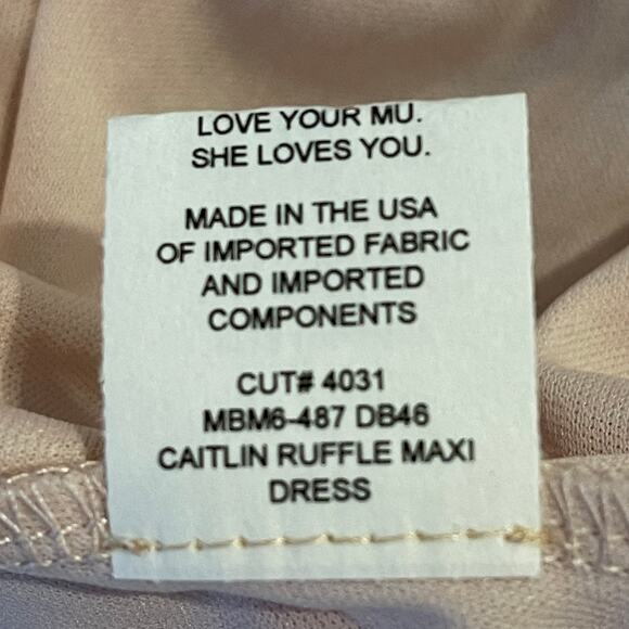 Show Me Your MuMu Caitlin Ruffle Maxi Dress S NWOT - Picture 8 of 12